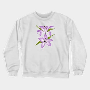 Purple Lily Crewneck Sweatshirt